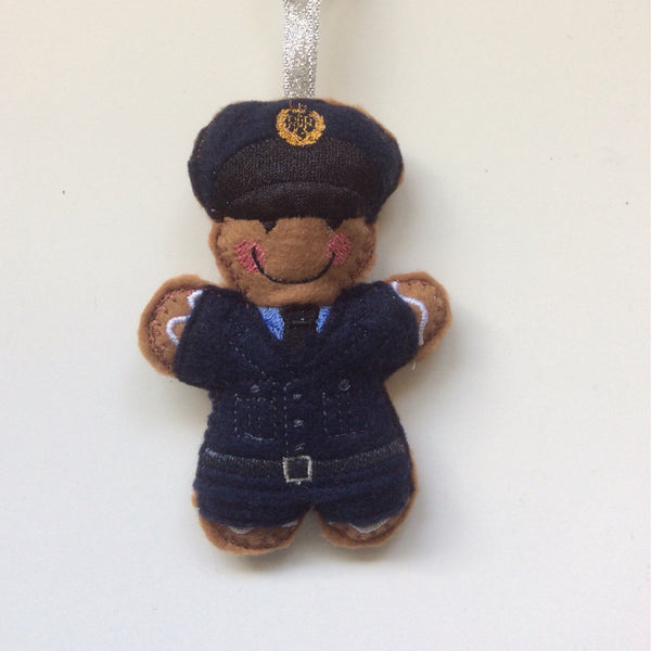 RAF Dress Uniform Gingerbread Man Decoration