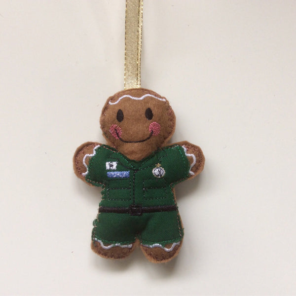 Paramedic Gingerbread Man Decoration