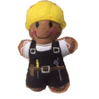 Builder, felt gingerbread man decoration.