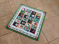 Children's Design Christmas Squares Reusable Fabric Pocket Advent Calendar