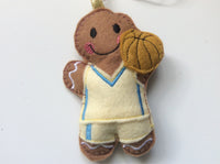 Basketball Player Gingerbread Man Decoration