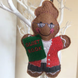 Librarian Gingerbread Man Decoration