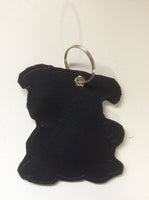 Black Pug Dog Keyring Bag Charm.