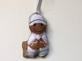 Cricketer Gingerbread Man Decoration