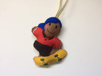 Skateboarder Gingerbread Man Decoration