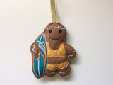 Surfer Gal Gingerbread Man Decoration