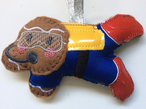 Scuba Diver Gingerbread Man Decoration