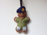 Air Force Fighter Pilot Gingerbread Man Decoration