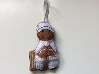 Cricketer Gingerbread Man Decoration