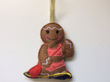 Paddleboarding (Girl) Gingerbread Man Decoration