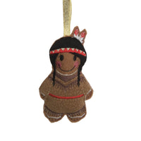Native American Female Gingerbread Decoration