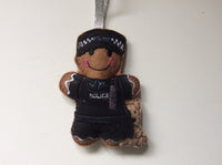 Police Dog Handler Gingerbread Man Decoration