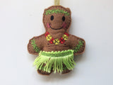 Hula Dancer (Man) Gingerbread Man Decoration