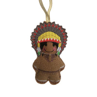 Native American Gingerbread Man decoration