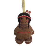 Native American Female Gingerbread Decoration