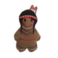 Native American woman felt gingerbread decoration.