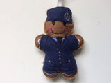 Air Force Female Gingerbread Man Decoration