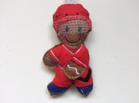 Ice Hockey Player Gingerbread Decoration