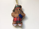 Tartan Kilt Gingerbread Man Decoration