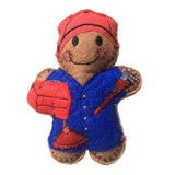 Plumber Gingerbread Man Decoration
