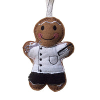 Barber Gingerbread Man Decoration