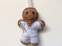 Dentist Gingerbread Man Decoration