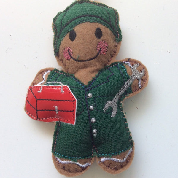 Car Mechanic Gingerbread Decoration