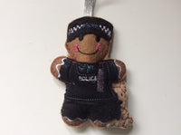 Police Dog Handler Gingerbread Man Decoration