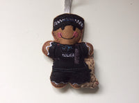 Police Dog Handler Gingerbread Man Decoration