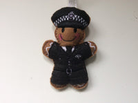 Police Officer Gingerbread Man Decoration