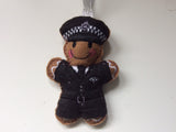 Police Officer Gingerbread Man Decoration