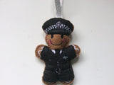 Police Officer Gingerbread Man Decoration