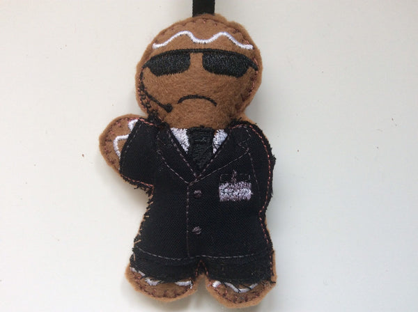 Secret Agent Gingerbread Man Decoration