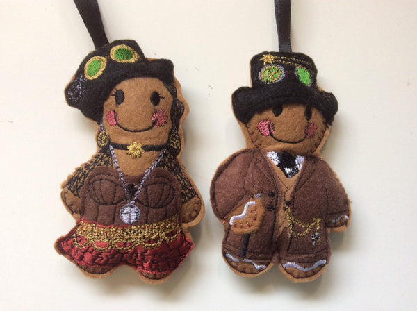 Steampunk Fashion Gingerbread Man Decoration