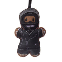 Biker Gingerbread Man Christmas Decoration