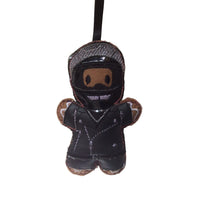 Biker Gingerbread Man Christmas Decoration