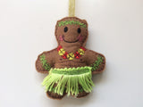 Hula Dancer (Man) Gingerbread Man Decoration