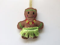 Hula Dancer (Man) Gingerbread Man Decoration