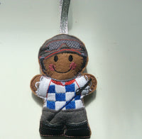 Jockey Gingerbread Man Decoration