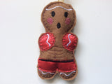 Kick Boxing Gingerbread Man Decoration