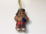 Tartan Kilt Gingerbread Man Decoration