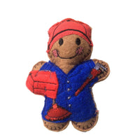 Plumber Gingerbread Man Decoration