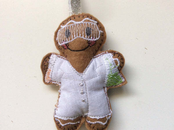 Scientist gingerbread man