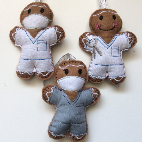 Dentist Gingerbread Man Decoration