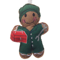 Car Mechanic Gingerbread Man Decoration