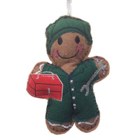 Car Mechanic Gingerbread Man Decoration