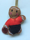 Ten Pin Bowling Gingerbread Man Decoration