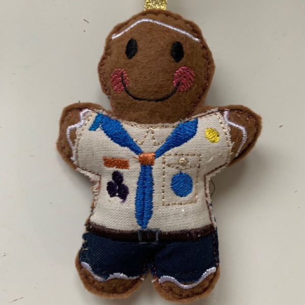 Childrens's Club Leader Gingerbread Man Decoration