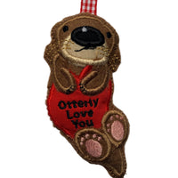 Otterley love you  felt decoration